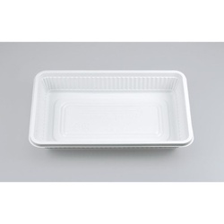 シーピー化成 弁当容器 耐熱-7 ホワイト 本体(B)