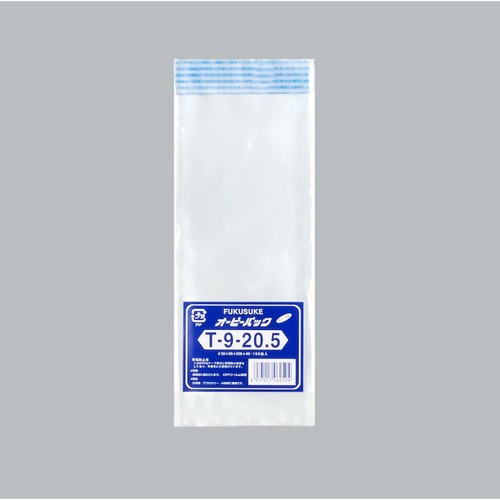 テープ有 OPP袋 オーピーパックC T-09-20.5 100枚入 福助工業
