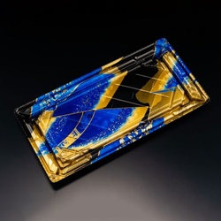 リスパック 寿司容器 バイオPS 美枠寿司 2-6B せんれい青 本体