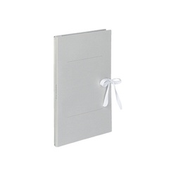 ガバットファイル（紙製）　Ａ４縦　紐付　灰