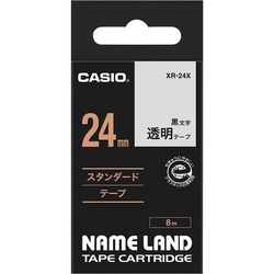 ネームランド　透明テープ　２４ｍｍ　黒文字
