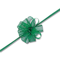 【廃番商品】ワンタッチフラワーリボン １７×２０ ミドリ