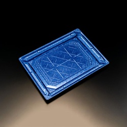 リスパック 刺身容器 バイオPS 美枠 25-18B ステラブルー 本体