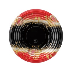 どんぶり容器 MSD旬丸丼-16(44) まり紐赤 エフピコ