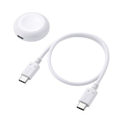 ＡｐｐｌｅＷａｔｃｈ充電器　０．３ｍ　巻取り　白
