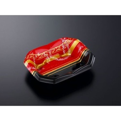 中央化学 どんぶり容器 SD 波音丼 K20-16浅 弦R-BK 本体 発泡