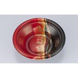 どんぶり容器 TN丸盛丼18 菱波赤本体 シーピー化成