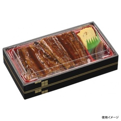 エフピコ ウッド容器 WIC-302 本体 本陣赤