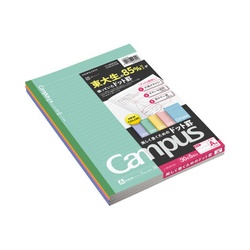 キャンパスノートセミＢ５（ドット罫）Ａ罫５冊×１２