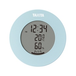 デジタル温湿度計　ライトブルー　ＴＴ−５８５ーＢＬ