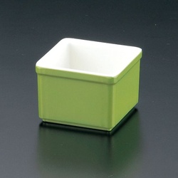 小鉢 M10-987 珍味入れ 角 ライトグリーン マイン