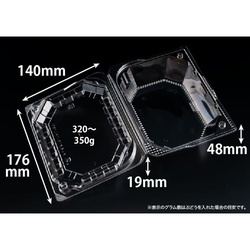 リスパック フルーツ容器 バイオ きらめき 18-14L(60)