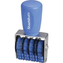 エルゴグリップ回転ゴム印　和文日付ヨコ５号ゴシック