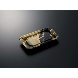 中央化学 寿司容器 HS澄板18-11 金継BK-BK 本体