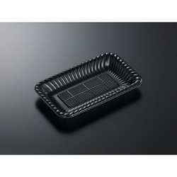 中央化学 オードブル容器 PDプレートK25-15 黒 内 本体