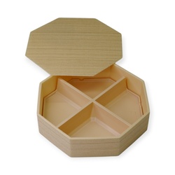 折箱 HW-八角68C(50) 杉IV 落蓋セット アクタ