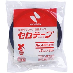 【廃番商品】着色セロテープ　青　１５ｍｍ×３５ｍ　１０巻