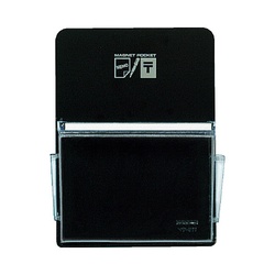 マグネットポケット　ハガキ縦　９０×１１３ｍｍ　黒