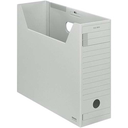 ファイルボックス　Ｆタイプフタ付　Ａ４横　灰１０個