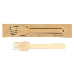 使い捨てフォーク ウッドフォーク16cm紙完封 WF-002N 九州紙工