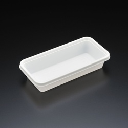 スミ 軽食容器 スーパーレンジK角183 本体 白