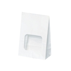 パックタケヤマ 窓付袋 ウィンドウバッグ 白無地 SS