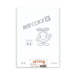 色画用紙　ニューカラーＲ　Ａ４　雪　５０枚