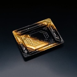 リスパック 刺身容器 バイオPS 美枠 15-12B しょうえい金 本体