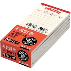 お会計票　１５０×６６ｍｍ　１００枚×１０