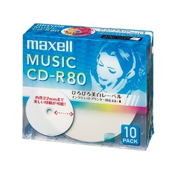 ＣＤ−Ｒ音楽用　８０分　１０枚Ｐ