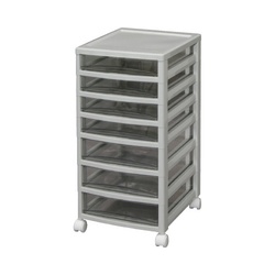 フロアケース　オフィスチェスト　浅型４段中型３段