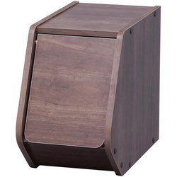 スタックボックス　扉付き　幅２０ｃｍ　ブラウン