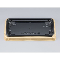 シーピー化成 寿司容器 UFハカマ盛14杉板黒本体(N)