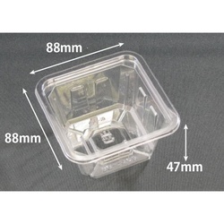 透明カップ バイオ 88角 180 BS リスパック