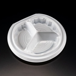 リスパック フルーツ容器 バイオ パティー 18B-3S 白 本体