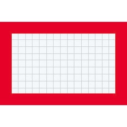 マグネット見出し４３×７４ｍｍ赤