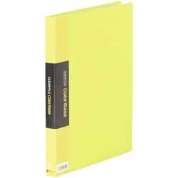 カラーベース固定式　Ａ４縦４０ポケット　黄×３０