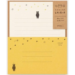 レターセット　えがお　星空柄　９１８０２−５４４