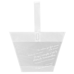 ポリ手提げ バケツ型フロストバッグ-S(50枚) ヘッズ