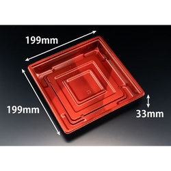 リスパック 弁当容器 饗膳 70B 本体 ソワレレッド