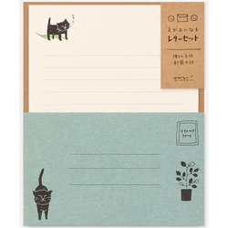 レターセット　えがお　ねこ柄　９１８０２−５４２