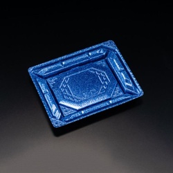 リスパック 刺身容器 バイオPS 美枠 15-12B ステラブルー 本体