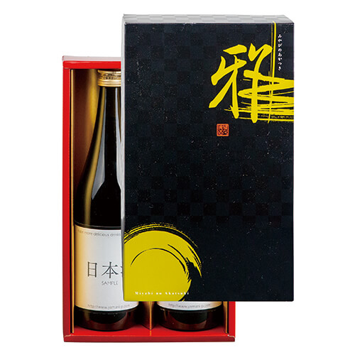 格子柄（みやび）太・細兼用７２０ｍｌ×２本