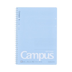 キャンパスソフトリング（ドット罫）セミＢ５　青