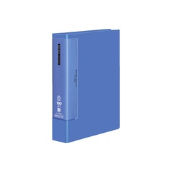 クリヤーブックＷＣ　固定式Ａ４縦１００枚青
