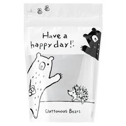 チャック付き袋 グラットンベアジップスタンドバッグ-3(50枚) ヘッズ