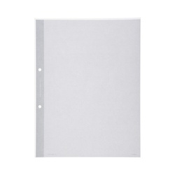 クリヤーブック替紙　Ａ４縦　２穴　灰　１０枚