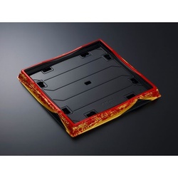 中央化学 寿司容器 HS 天城 40-5 すその赤-BK 本体