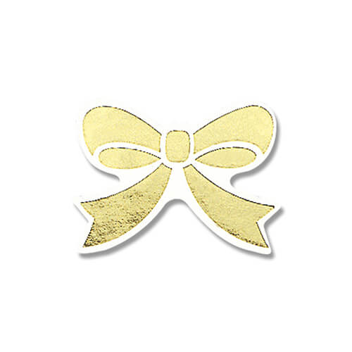 ギフトシール Ｓ リボンゴールド １００片