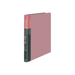 名刺ホルダー差替式　Ａ４縦　桃　３０穴３００名横入